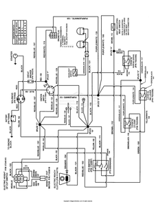 Wiring Schematic Diagram and Parts List for 7800819 (C950-60107-0)(2011) Briggs and Stratton Lawn Tractor